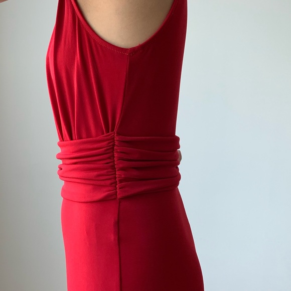 RED DEEP V FLARE JUMPSUIT - Picture 7 of 8